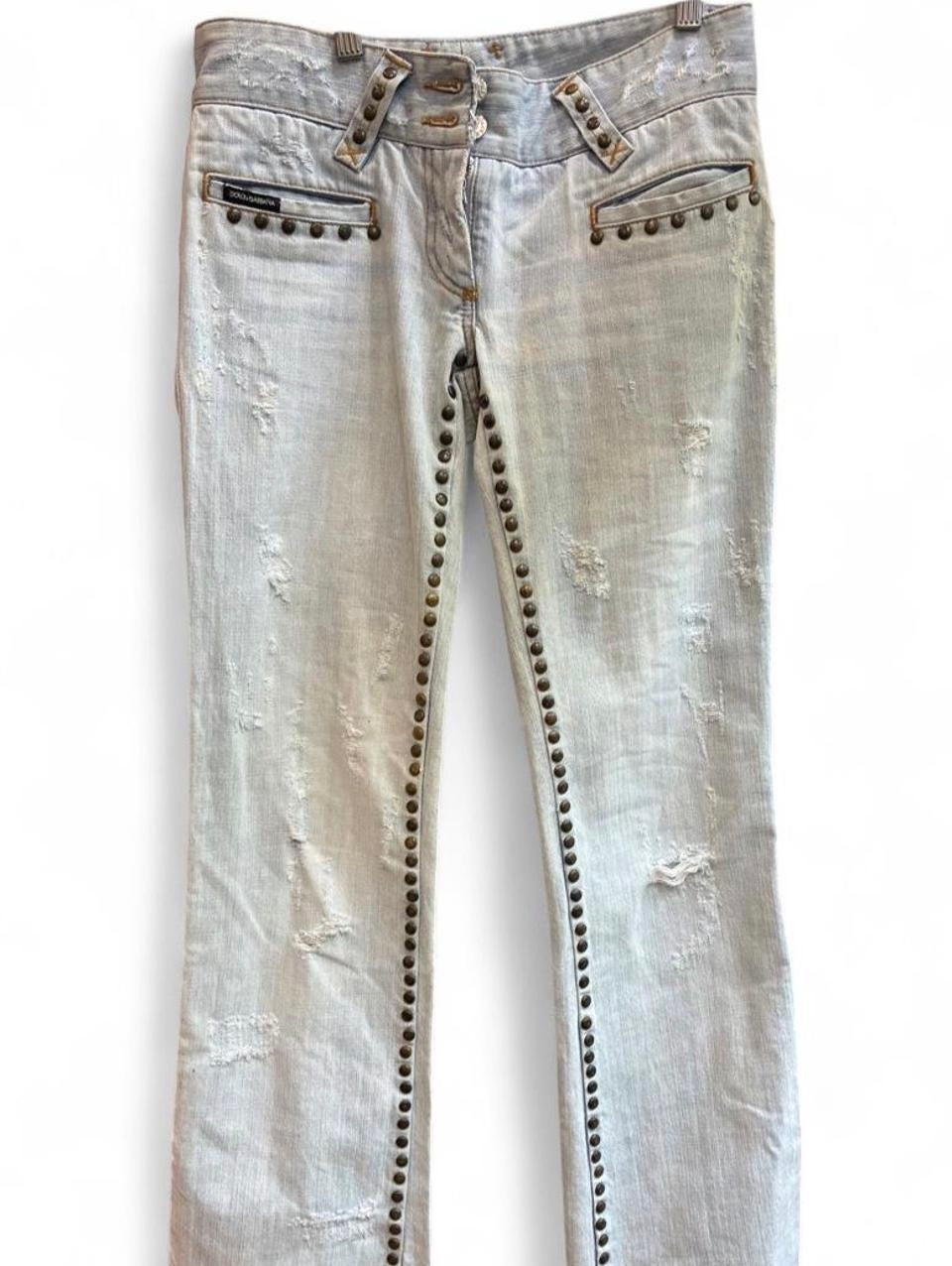 Vintage D&G SS2006 low-rise jeans
